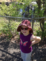 My daughter posing at the trailhead