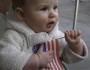 My daughter with an American Flag