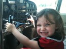 Fuss Nugget in pilot seat